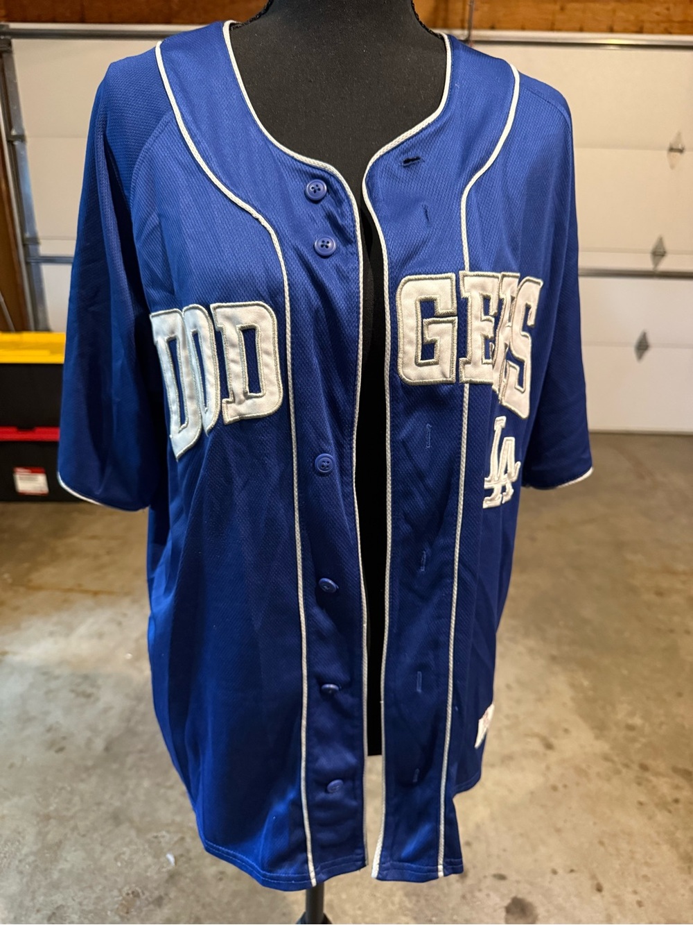 Los Angeles Dodgers Kids Royal Blue Button-Front Jersey